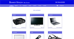 Desktop Screenshot of main-beamer.de